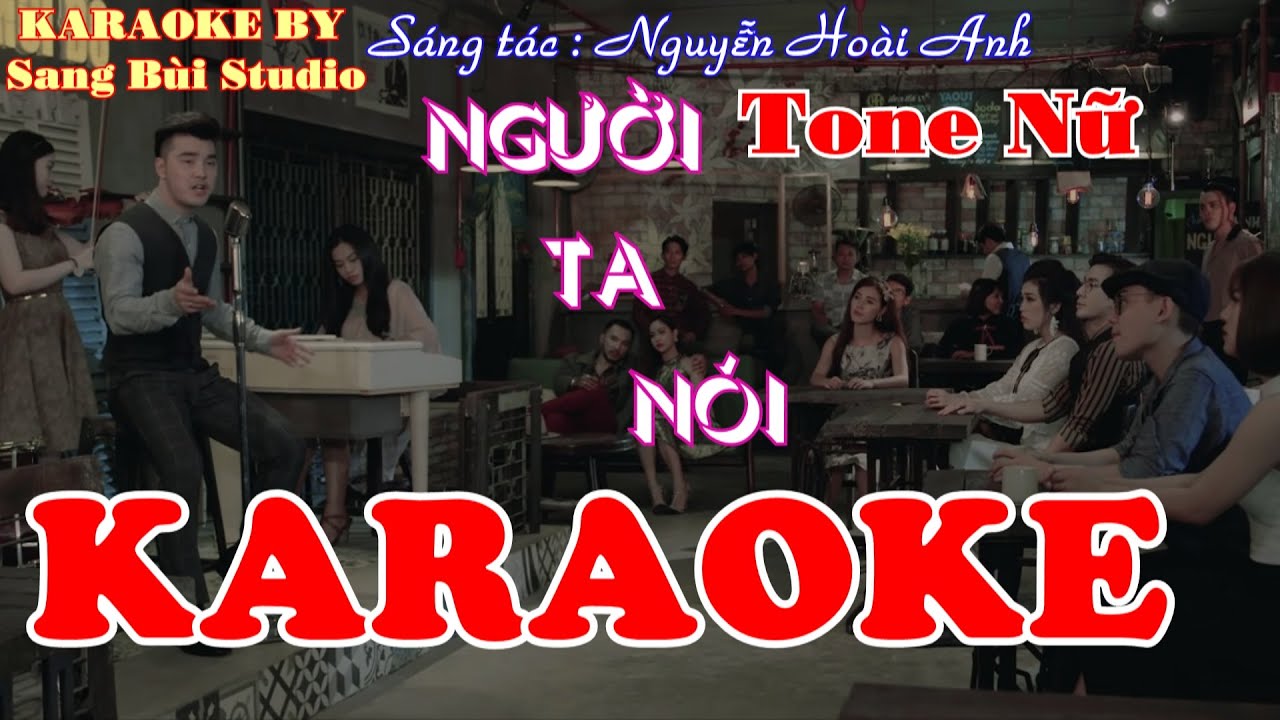 KARAOKE | Người Ta Nói - Ưng Hoàng Phúc | Beat phối mới TONE NỮ ( Tone E )