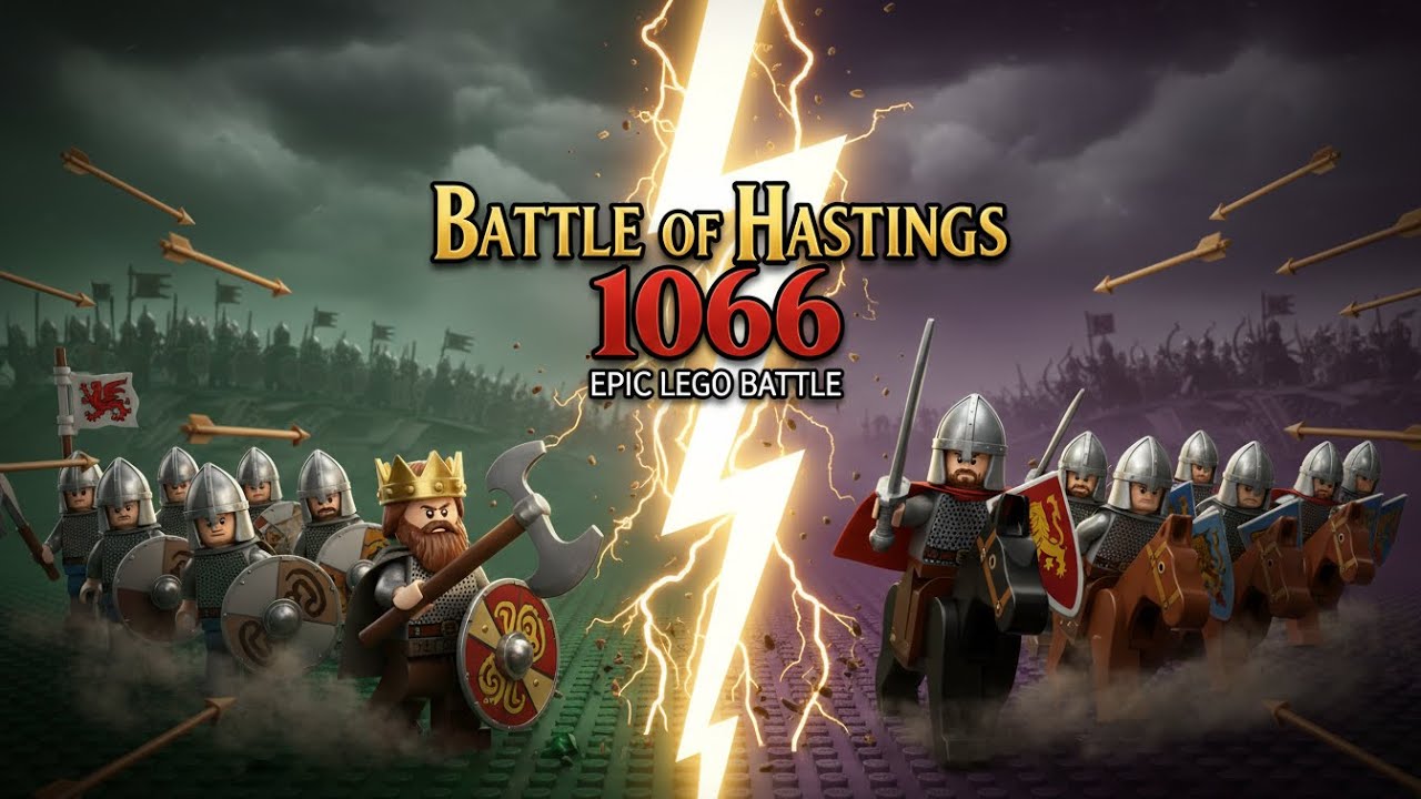 LEGO Battle of Hastings 1066  Epic Medieval Combat  Norman Conquest of England  Historical Animation