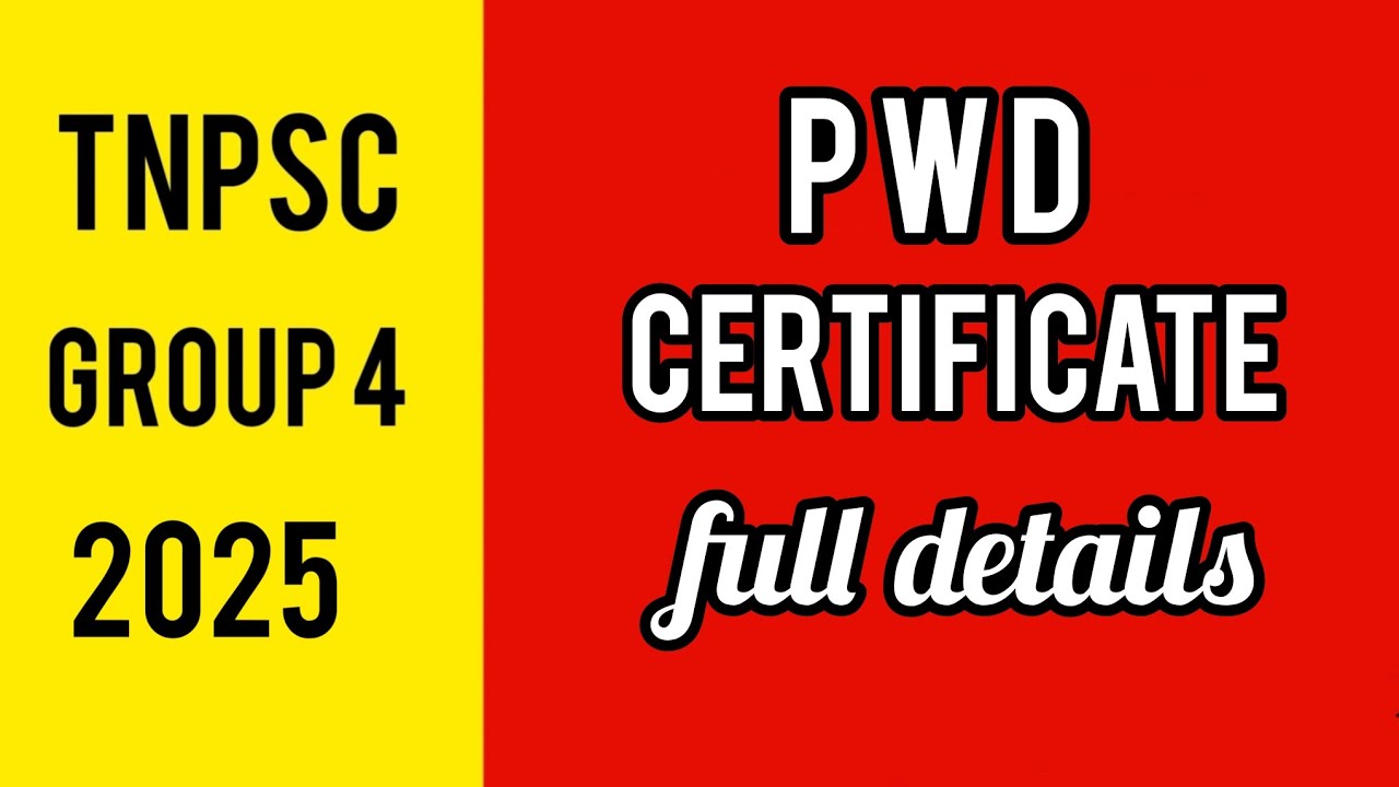 Group4 PWD certificate | Disability certificate | group4 exam 2025