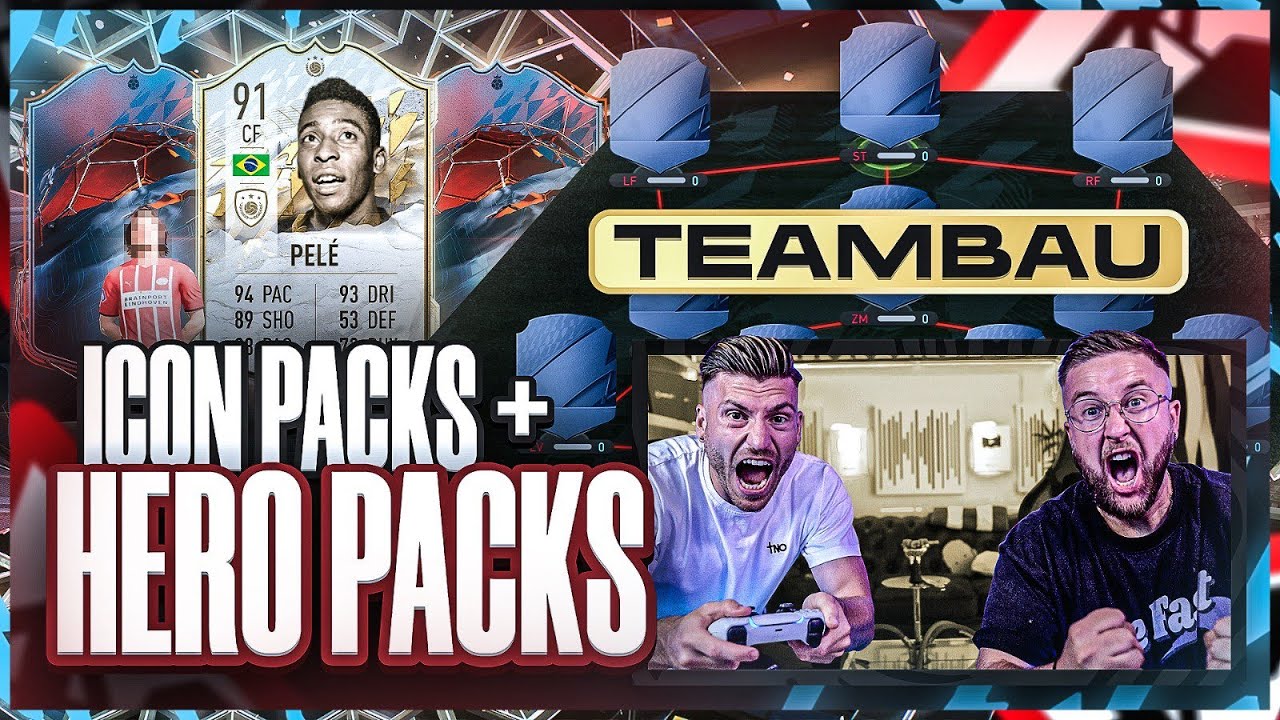 FIFA 22: 15x ICON PACK + HERO PACKS mit TEAM BAU😱🔥