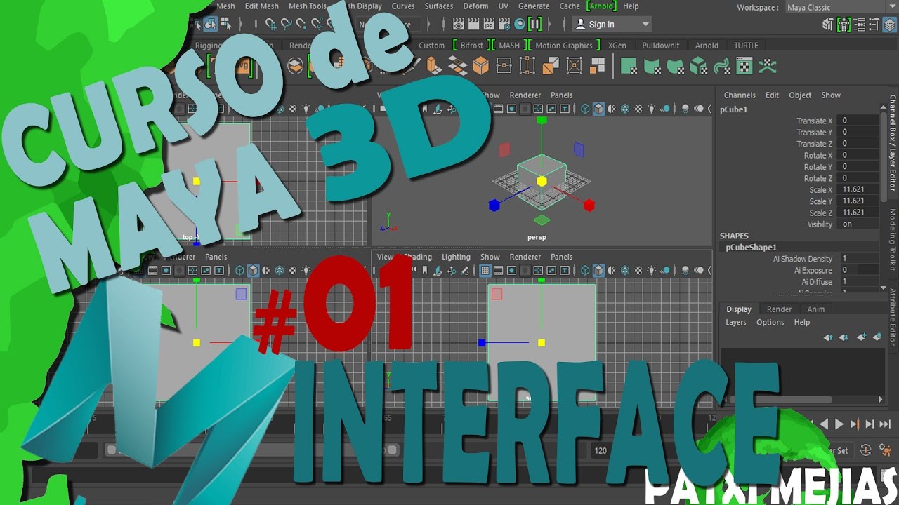 CURSO DE MAYA 3D EN ESPA&Ntilde;OL | #01 INICIO INTERFACE