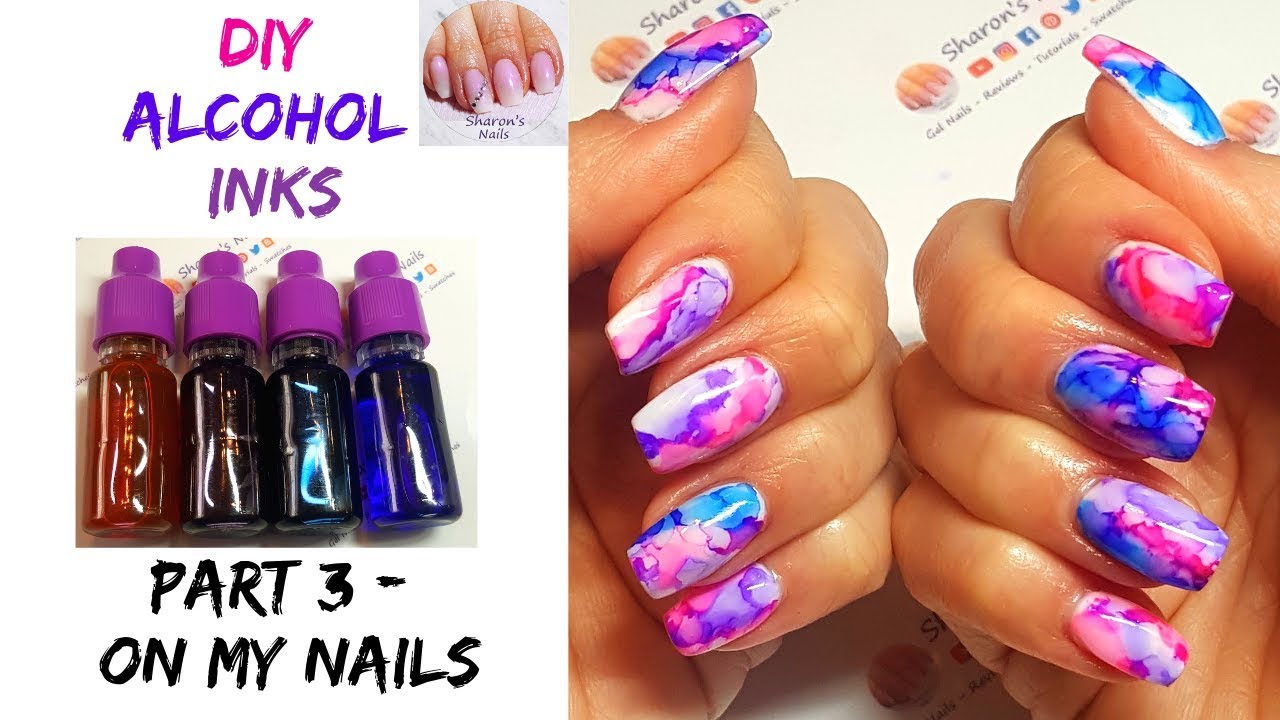 DIY Alcohol Inks Part 3 - On My Nails!
