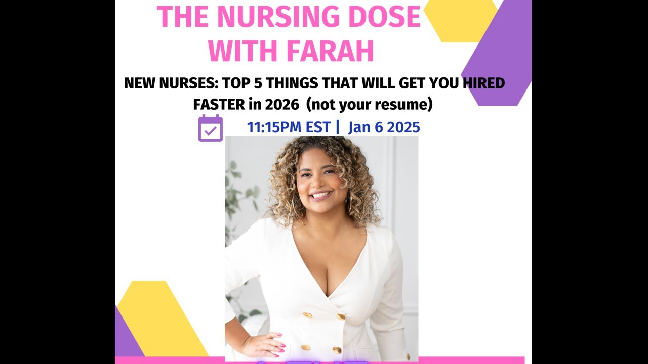NEW NURSES: TOP 5 THINGS THAT WILL GET YOU HIRED FASTER