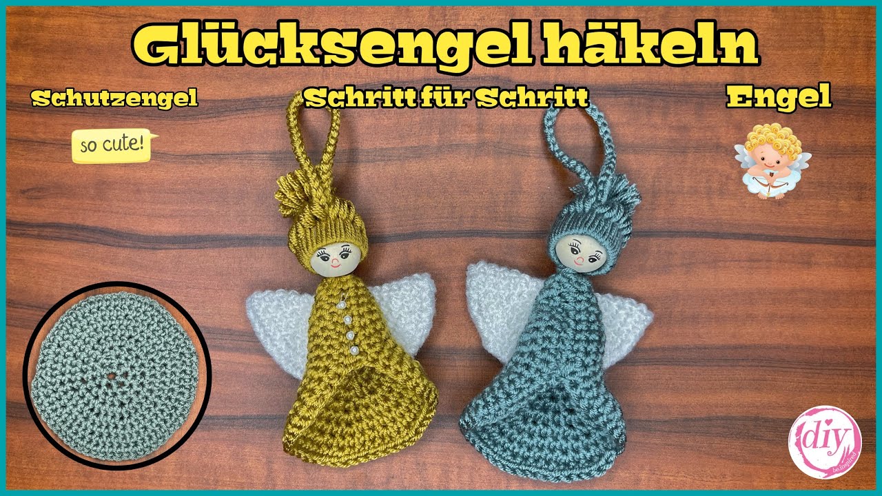 Glücksengel/Schutzengel häkeln | Schritt für Schritt | Kreis häkeln | Häkelanleitung | Tutorial