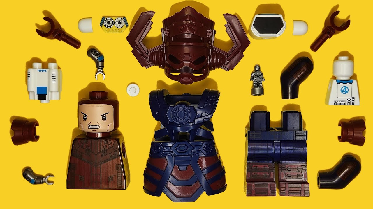 LEGO Galactus VS. H.E.R.B.I.E | The Fantastic Four: First Steps | Unofficial Minifigure | Marvel