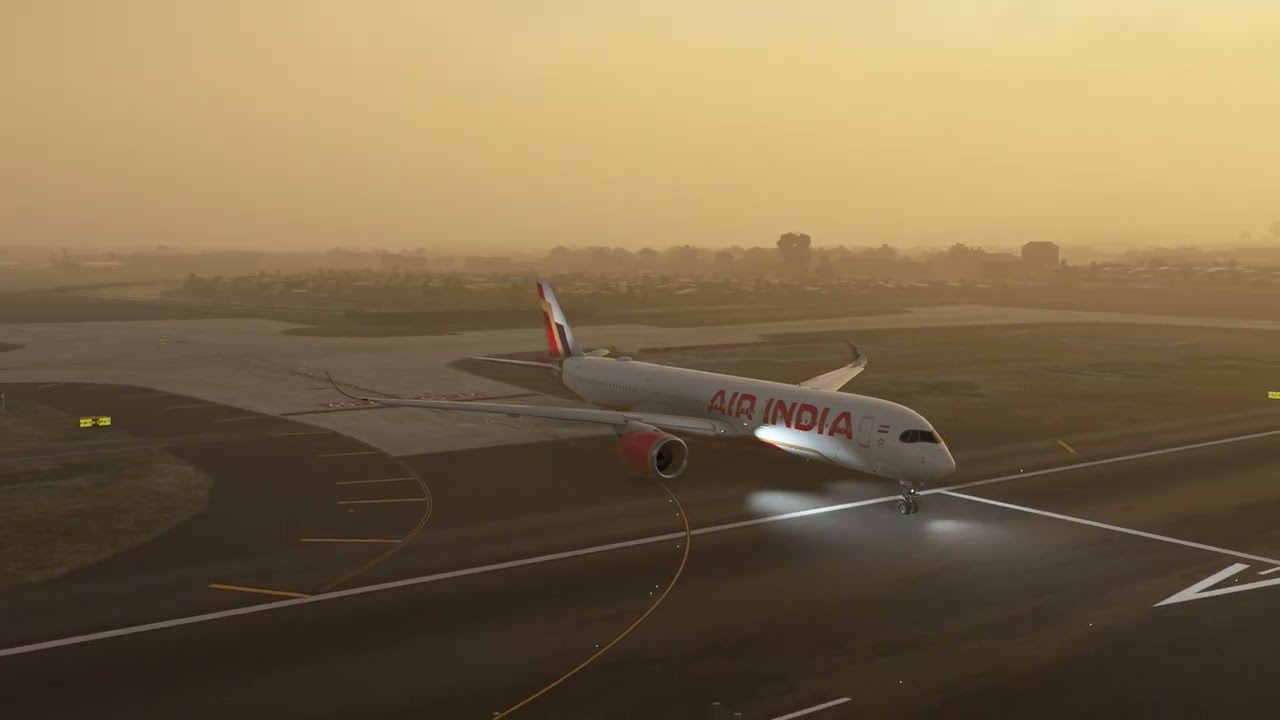 Out of the Smog, Into the Skies | Air India A350 Departure from Mumbai (VABB) | MSFS 2020 | 1440p