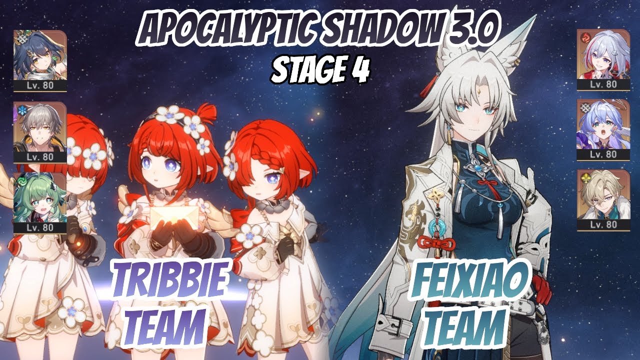 Tribbie x Yunli & Feixiao Team Apocalyptic Shadow Stage 4 (3 Stars) | Honkai Star Rail