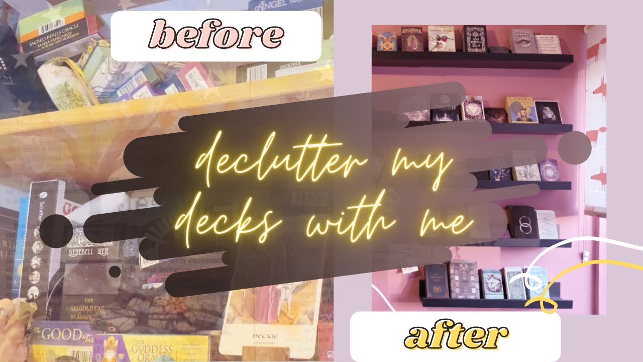 Declutter my entire collection of tarot & oracle decks with me #tarot