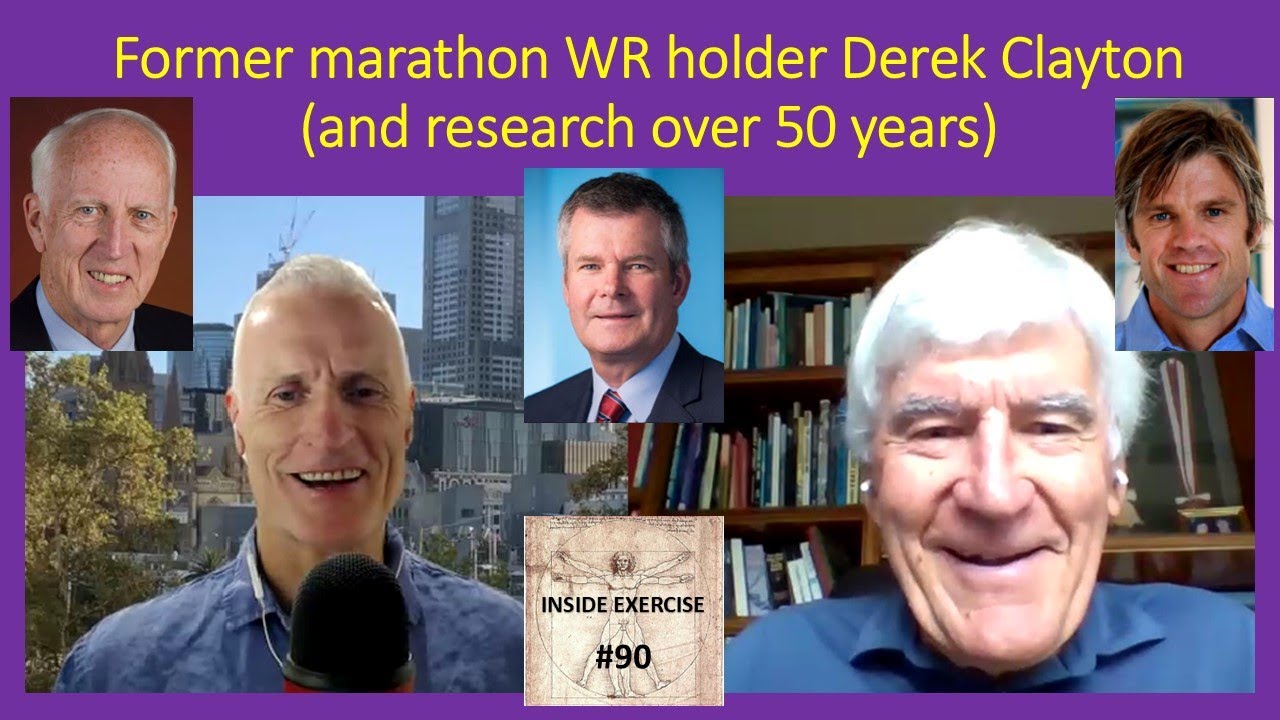 #90- Former WR marathoner Derek Clayton with the top researchers who've studied him over 50 years