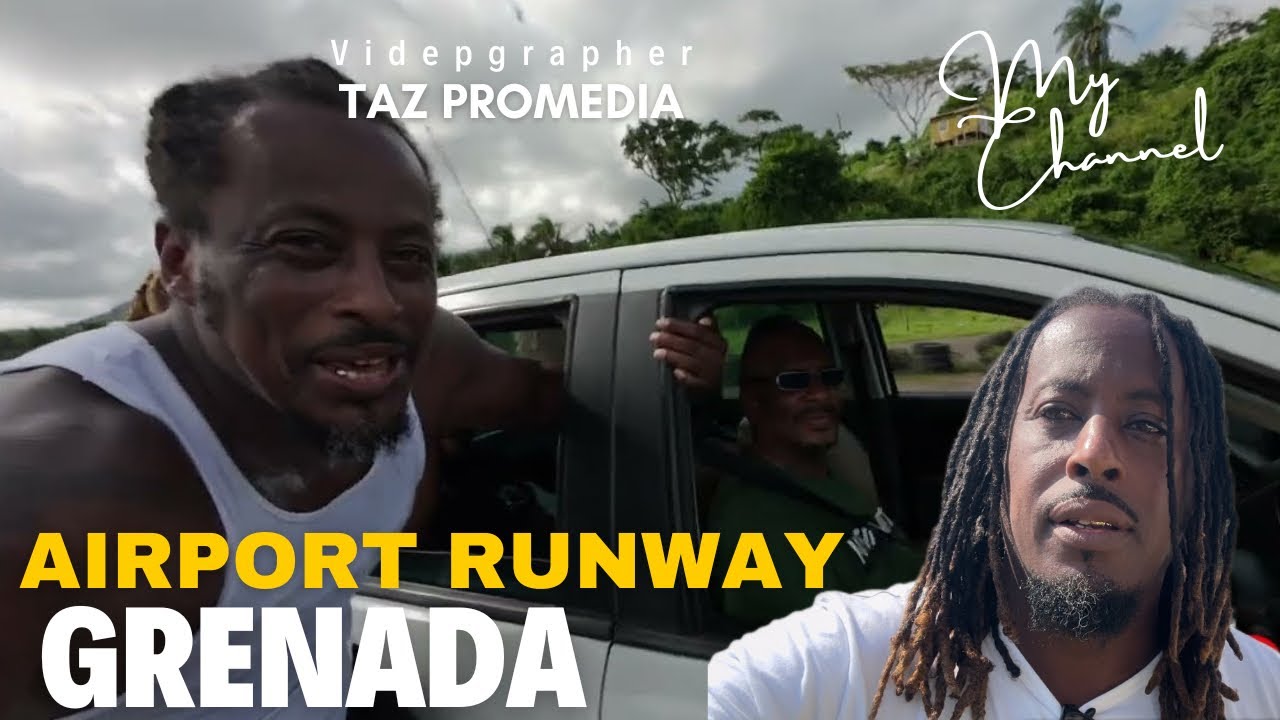 THIS JAMAICAN CONTENT CREATOR DRIVING IN GRENADA ON A AIRPORT  RUNWAY