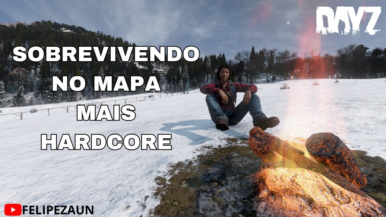 SOBREVIVENDO SOLO - NO MAPA MAIS HARDCORE - #dayz