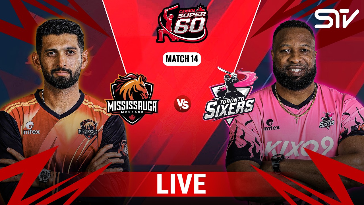 Live | Mississauga Masters vs Toronto Sixers | Match 14 | Canada Super 60 2026 | ZQ1K