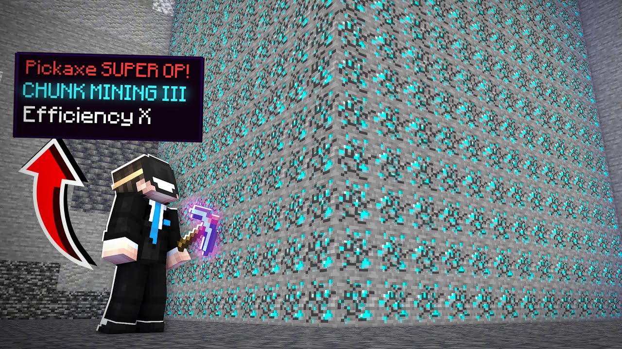 PICKAXE-UL CARE MINEAZA UN CHUNK !