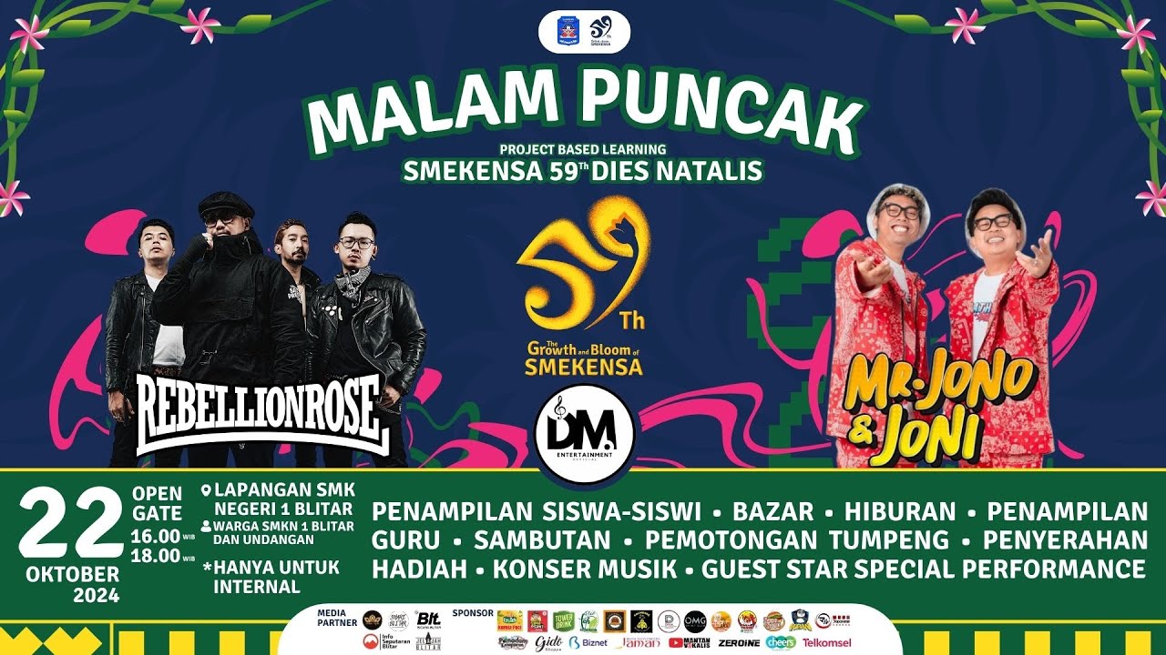 LIVE🔴|| MALAM PUNCAK DIESNATALIES KE-59 SMKN 1 BLITAR