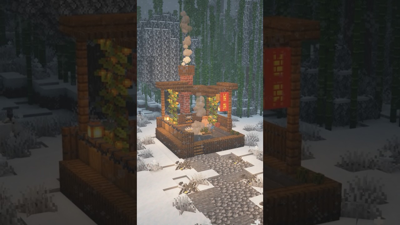 Build Hot Tub in Minecraft | Ultimate Survival Hot Tub