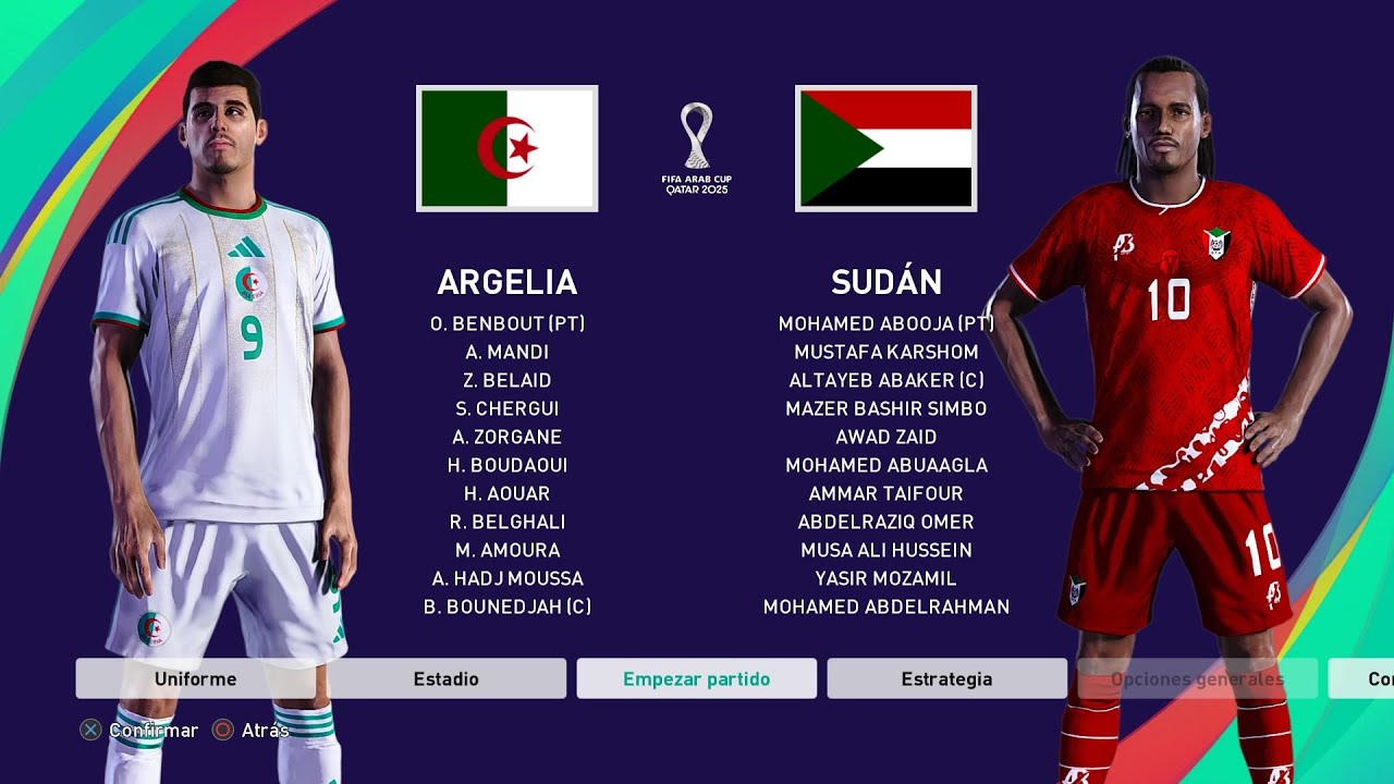 ARGELIA VS SUDAN - FIFA ARAB CUP 2025 GROUP D 
