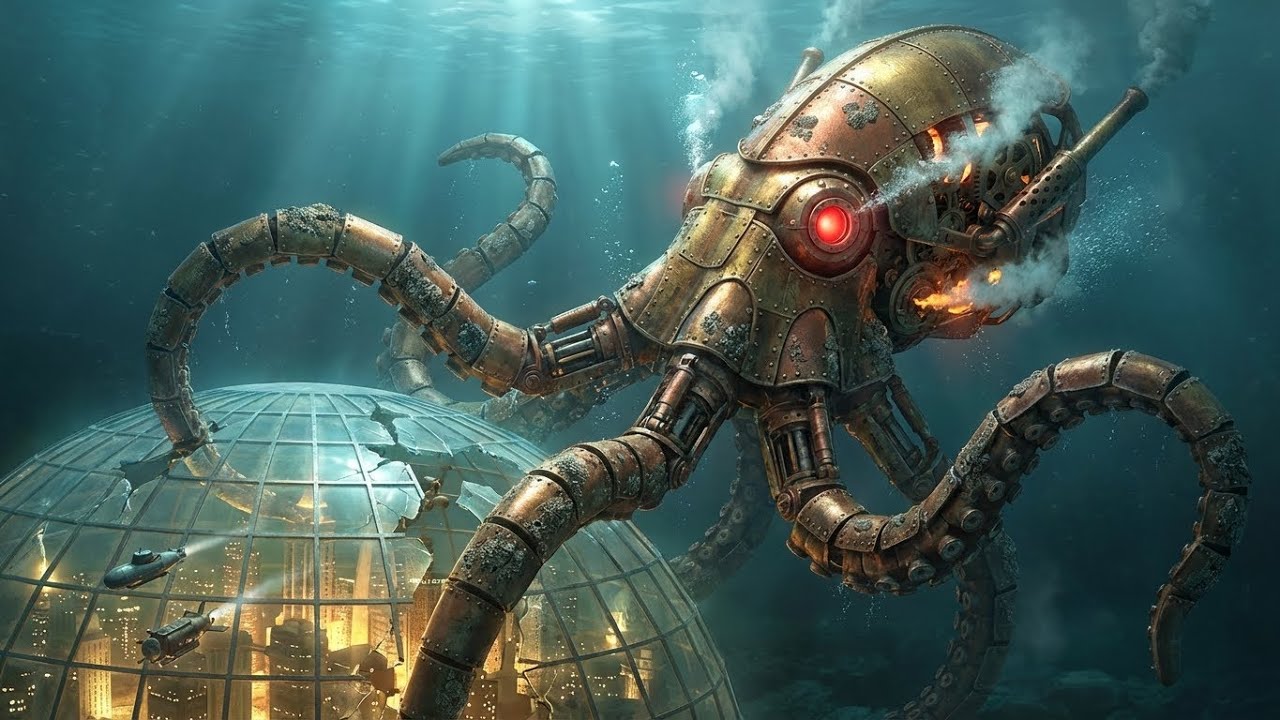 DAILY LIFE IN AQUAPOLIS: An Underwater Steampunk City / STEAMPUNK UNDERWATER