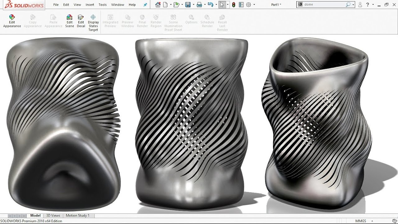 Unlock SOLIDWORKS Mastery | Create Stunning 'Striped Vase' in Days! | Pro Design Tips & Tricks