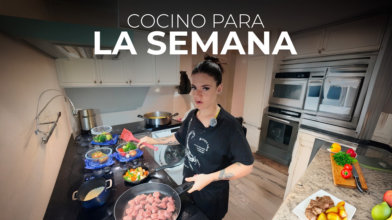 COCINE PARA LA SEMANA EN UNA SOLA MAÑANA *vlog*