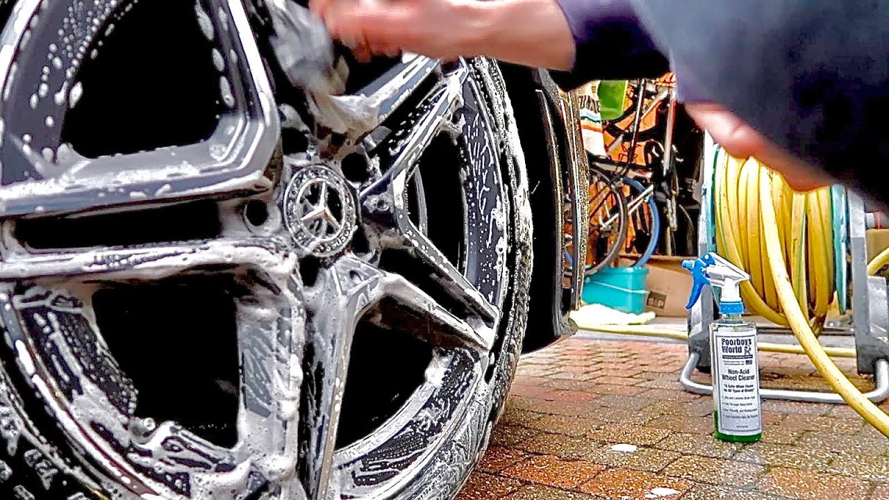 CLEAN WHEELS WITH Poorboy's wheel cleaner???