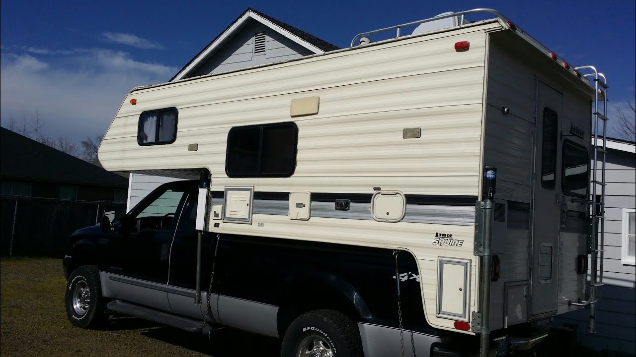 Tour of my 1992 Lance Squire 4000 Truck Camper 9' 4