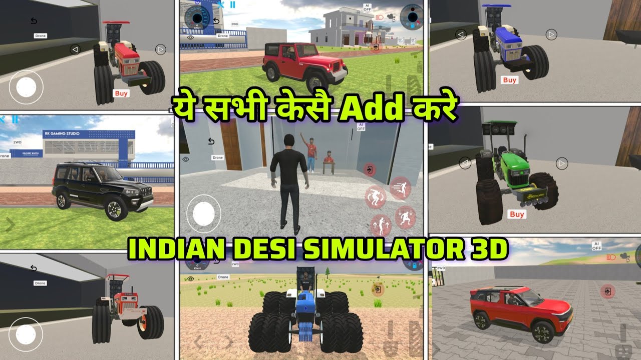 ये सभी कैसै Add करे 🤩 Indian Desi Simulator 3D मे // New Update All Vehicles Add हो गऐ है//JB_Gaming