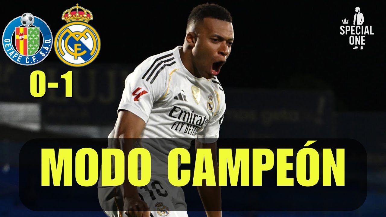 Getafe 0-1 Real Madrid ¡Victoria de campeones!