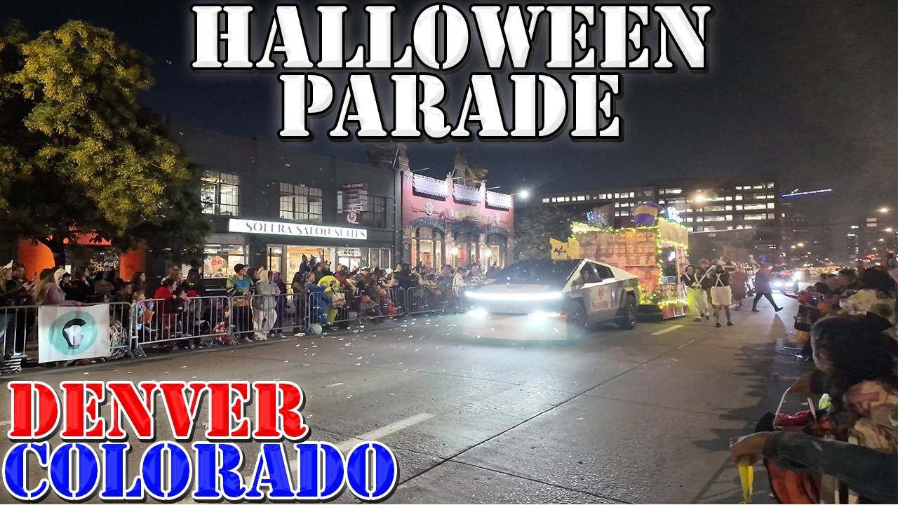 Denver Broadway Halloween Parade - FULL Event - Colorado - 4K Walking Tour