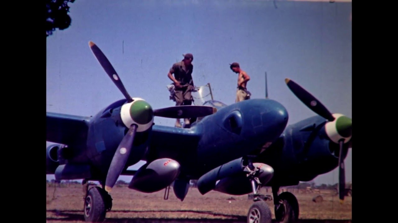 P38 Lightning UNSEEN FOOTAGE! 1944-1945