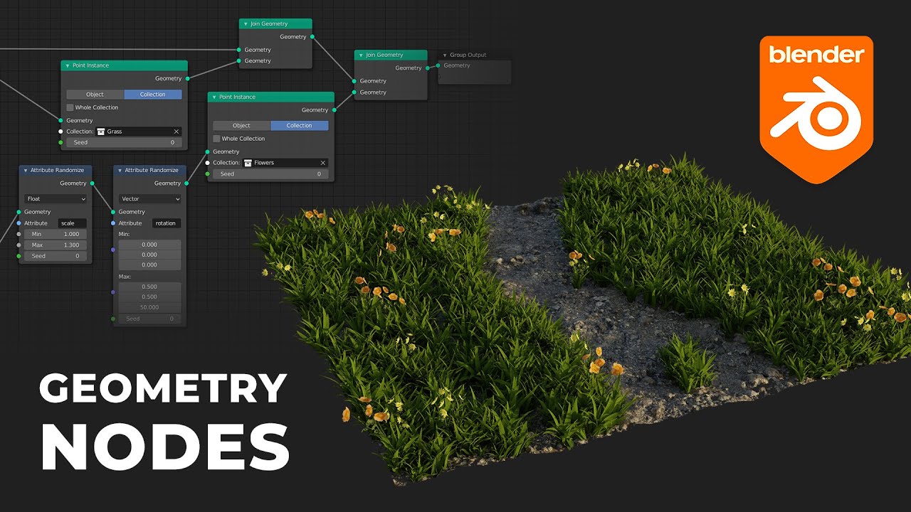 Геометрические ноды в Blender