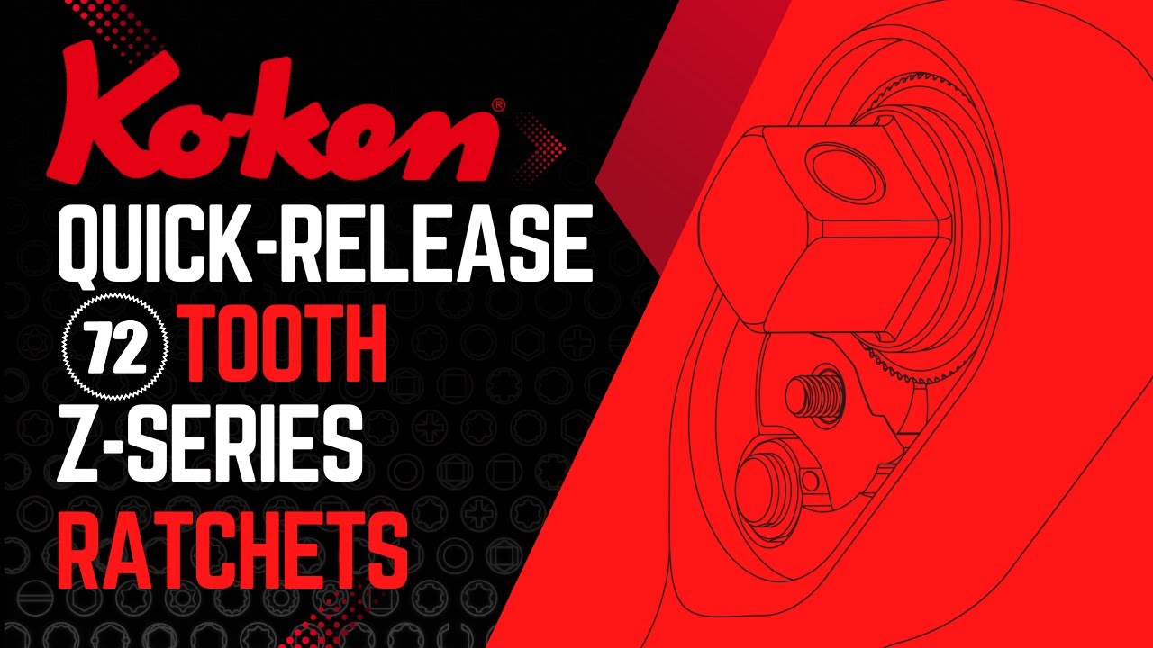 Ko-ken Z-Series 72 Tooth Push Button Ratchets