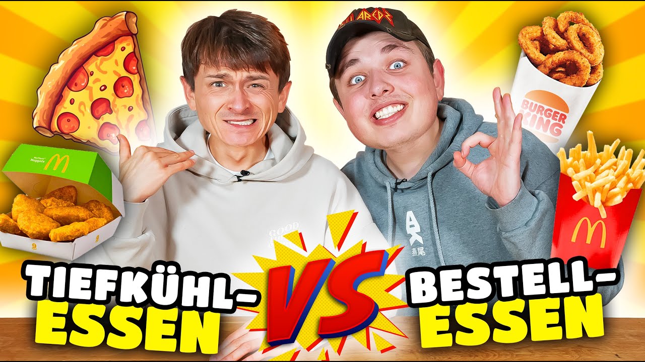 Tiefk&uuml;hl-ESSEN vs. Bestell-ESSEN 🍟🍕 mit Smiley