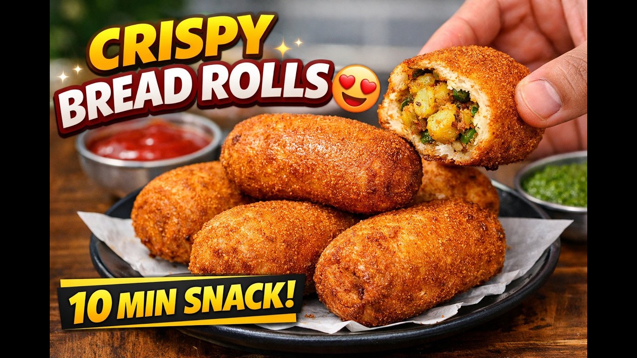 2 Minute Prep Bread Rolls | Crunchy Outside, Soft Inside