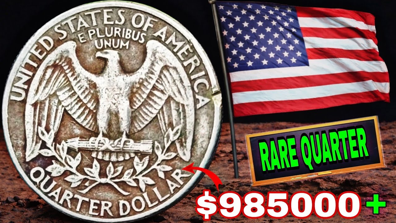 Don’t Ignore These Quarters! Top 6 Rare Washington Quarter Dollar Coins Worth a Fortune in Dollars!