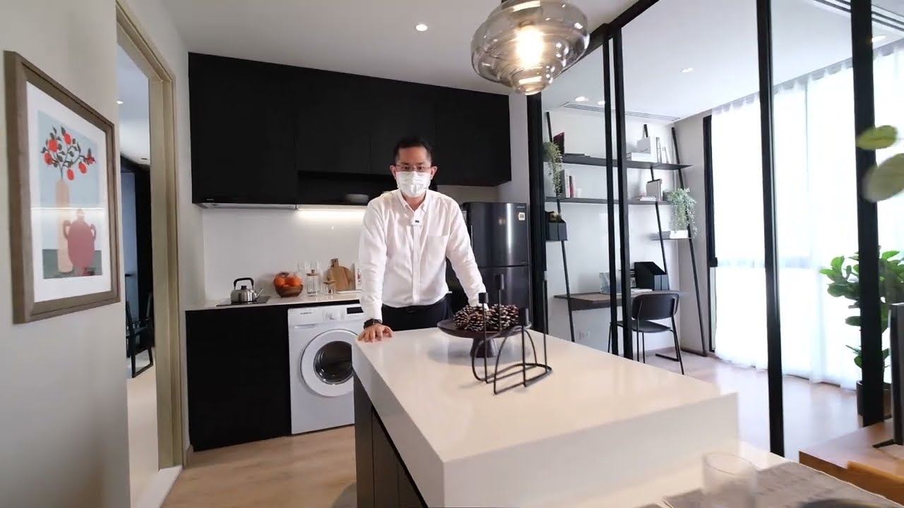 พาดูห้องตัวอย่างที่ NUE District R9 - 34 ตร.ม. one bedroom plus หน้ากว้างสุดๆ ผมอยากได้ห้องนี้ !!!