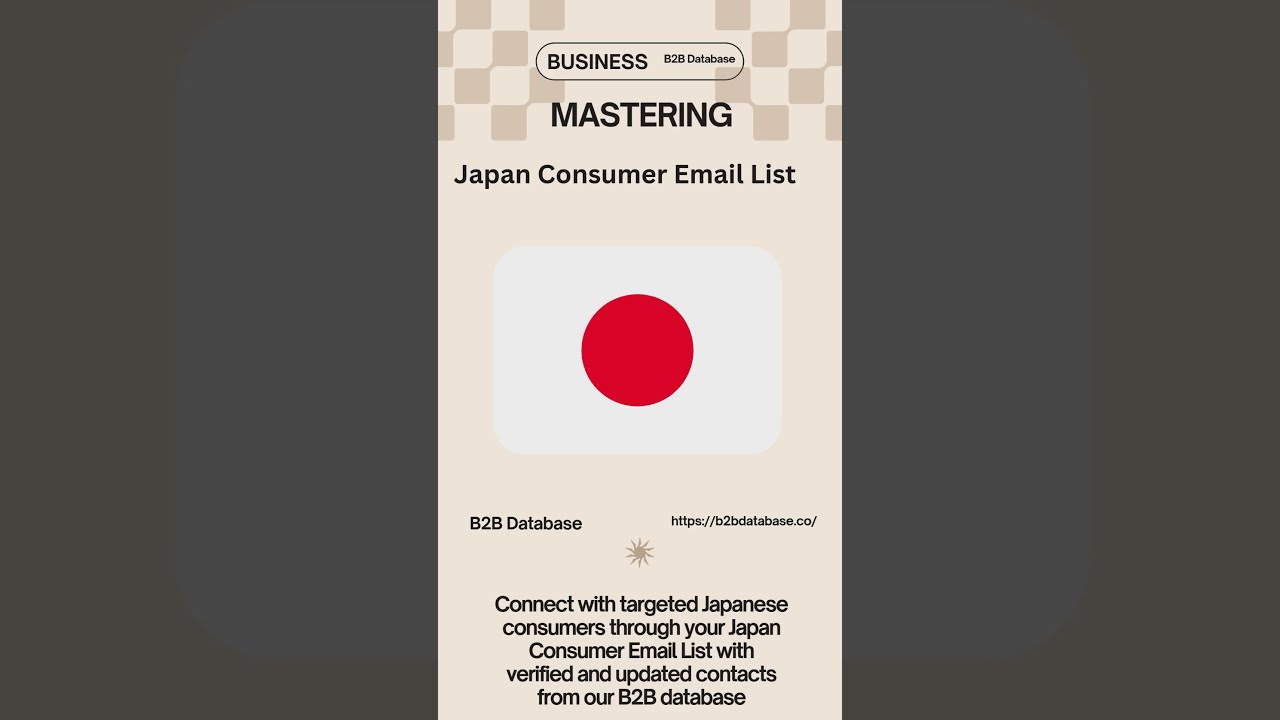 Japan Consumer Email List | B2B Database