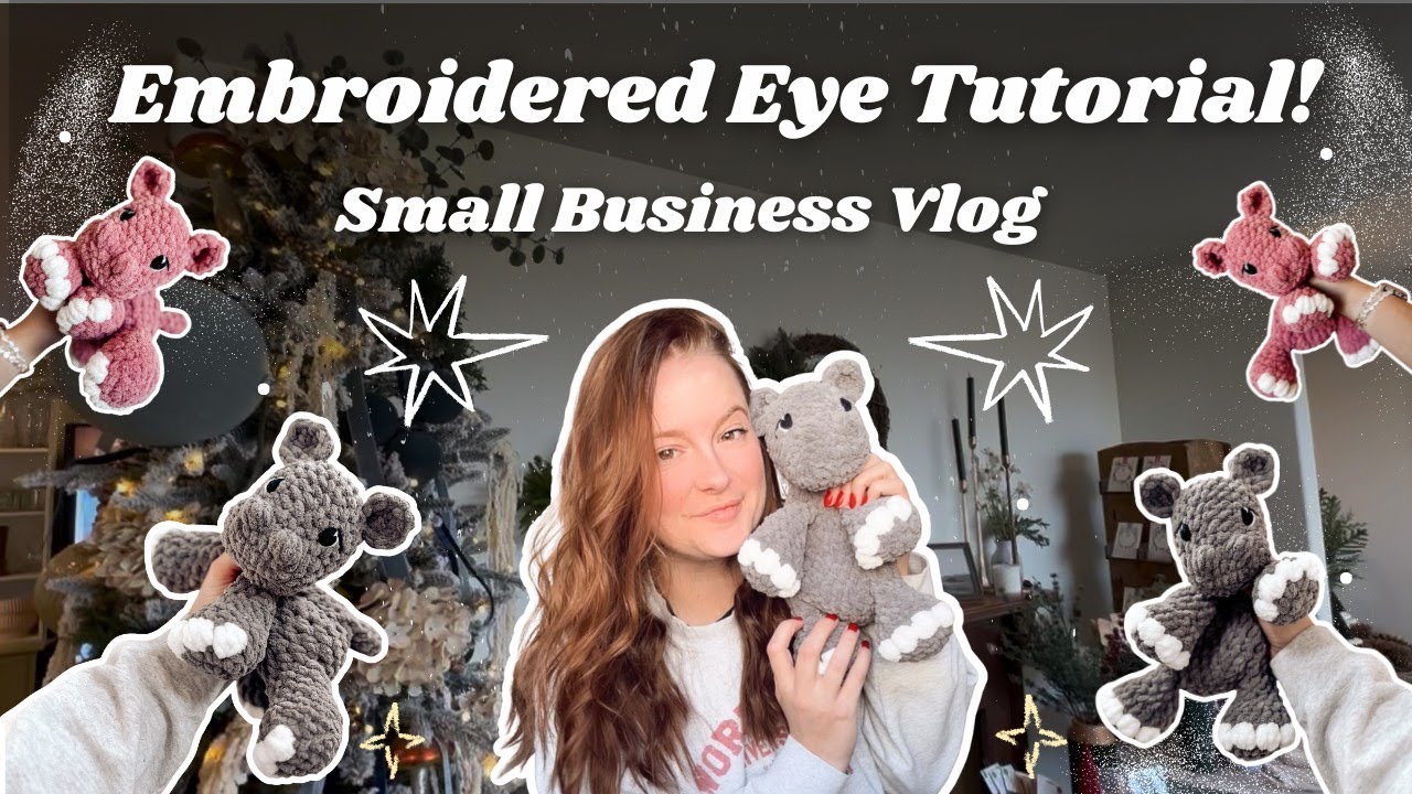 Embroidered Eyes for Amigurumi | Step-by-Step Tutorial