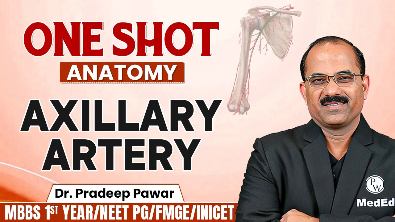 Axillary Artery Anatomy | MBBS 1st Year Anatomy | INICET | FMGE | NEET PG | Dr Pradeep Sir| PW MedEd