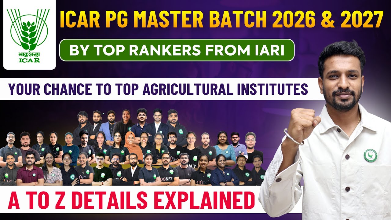 How to Prepare for ICAR PG EXAM 2026 & 2027| Complete Details of our Master Course by Hariprasad sir