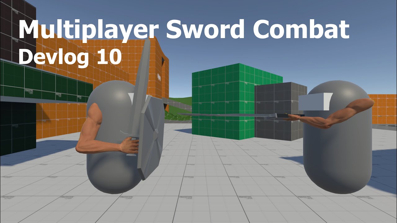 Networked First-Person Sword Combat in #unity . Hit Detection, Blocking | Castle Wars Devlog #10