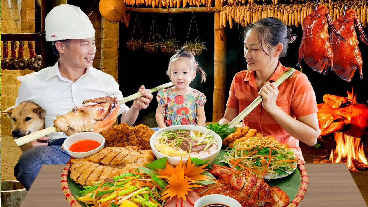 Emotional Surprise! Miss An’s Husband & Daughter Cook Delicious Roast Duck Together
