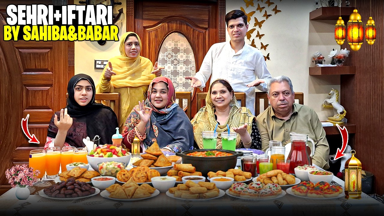 Sahiba or Babar Ne Mil Ker Family K Liye Sehri Se Iftar Tak Sb Kuch Ready Kiya | Mama Ne Kia Msg Dia