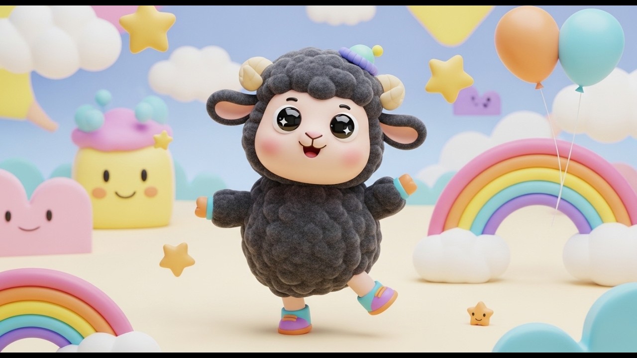 Baa Baa Black Sheep Dance | Popular Nursery Rhyme For Kids | Sing Along With Kids