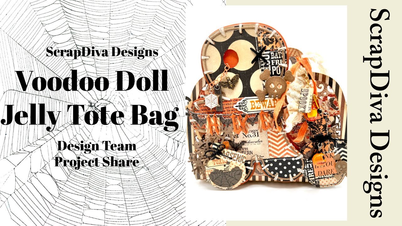 Voodoo Doll Jelly Tote Bag feat. @ScrapDiva29 Sept. Release