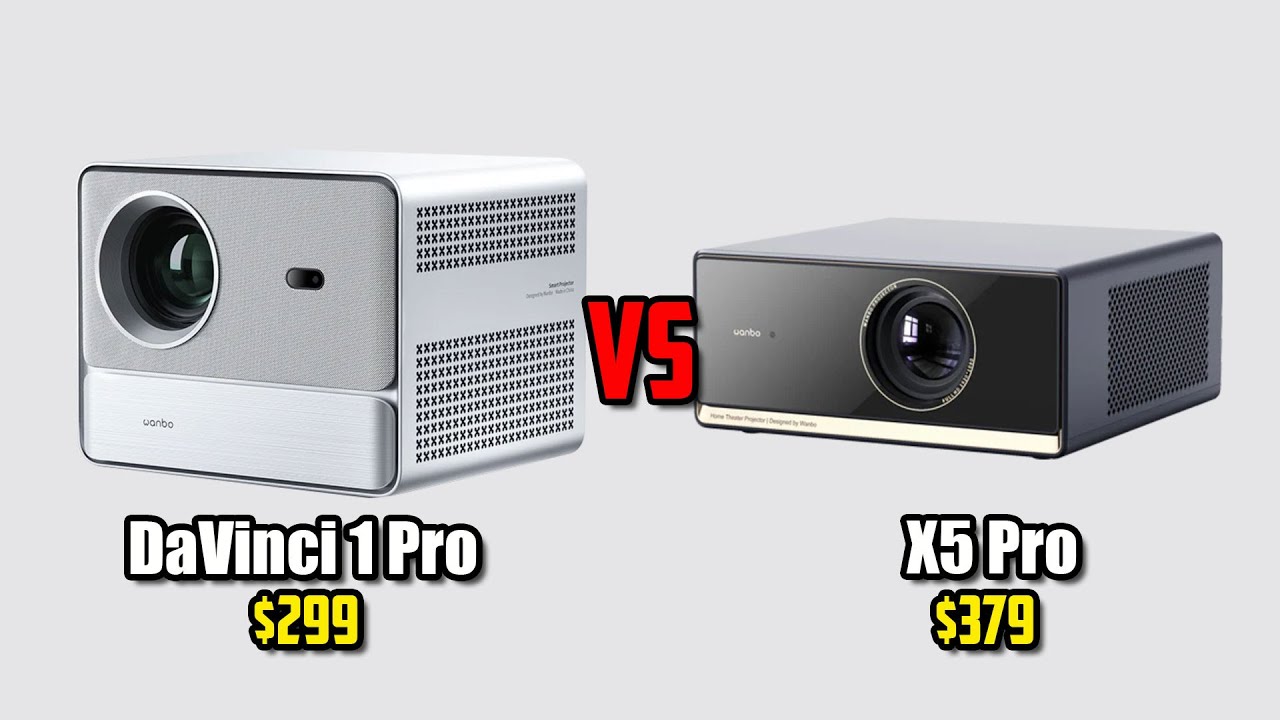 Wanbo DaVinci 1 Pro vs Wanbo X5 Pro - In-Depth Comparison - Which Google TV LCD Projector Is Better?