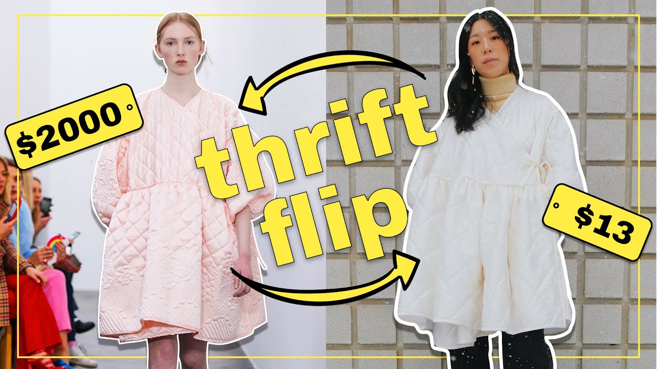 THRIFT FLIP: $2000 coat from a $13 blanket | WITHWENDY