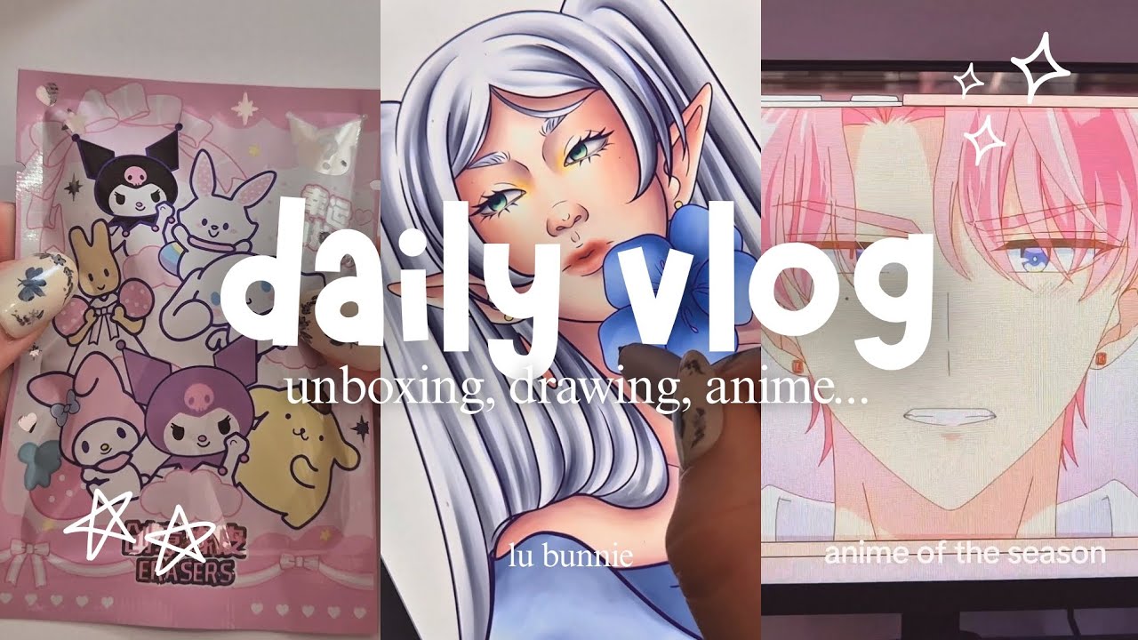 Mini vlog🌸 Sanrio Blind Bag, Frieren drawing, Tamon's B Side & more!