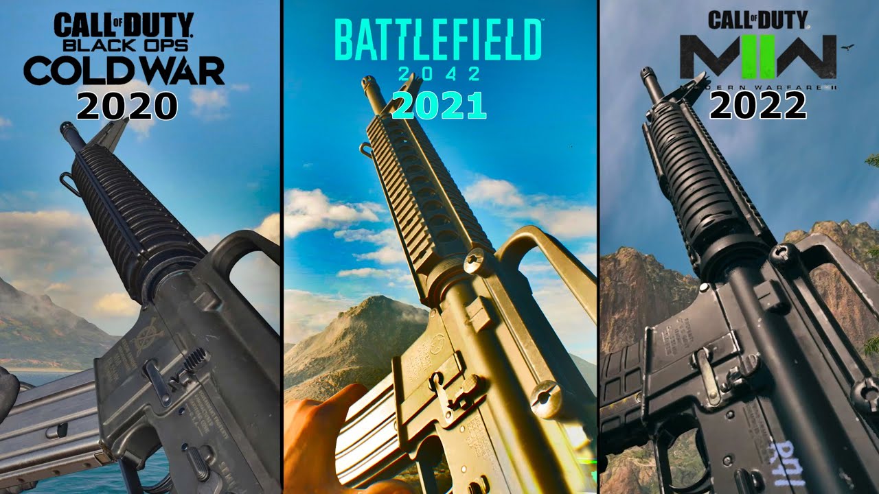 M16 Comparison -  CoD:BO CW  vs BF2042 vs CoD MWII 2022