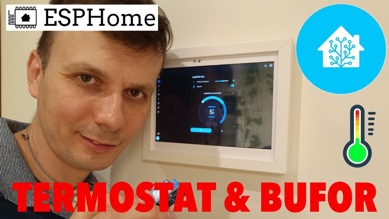 [HA] ESPHome - termostat + bufor + WallPanel w Home Assistant - histereza