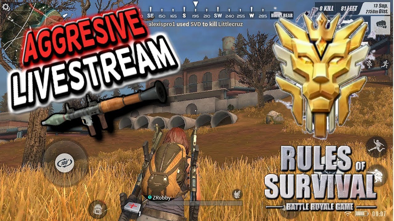 AGGRESSIVE ROS MOBILE LIVESTREAM -  Season 1 Grind!!!! 🏆. High Intensity Games🗣